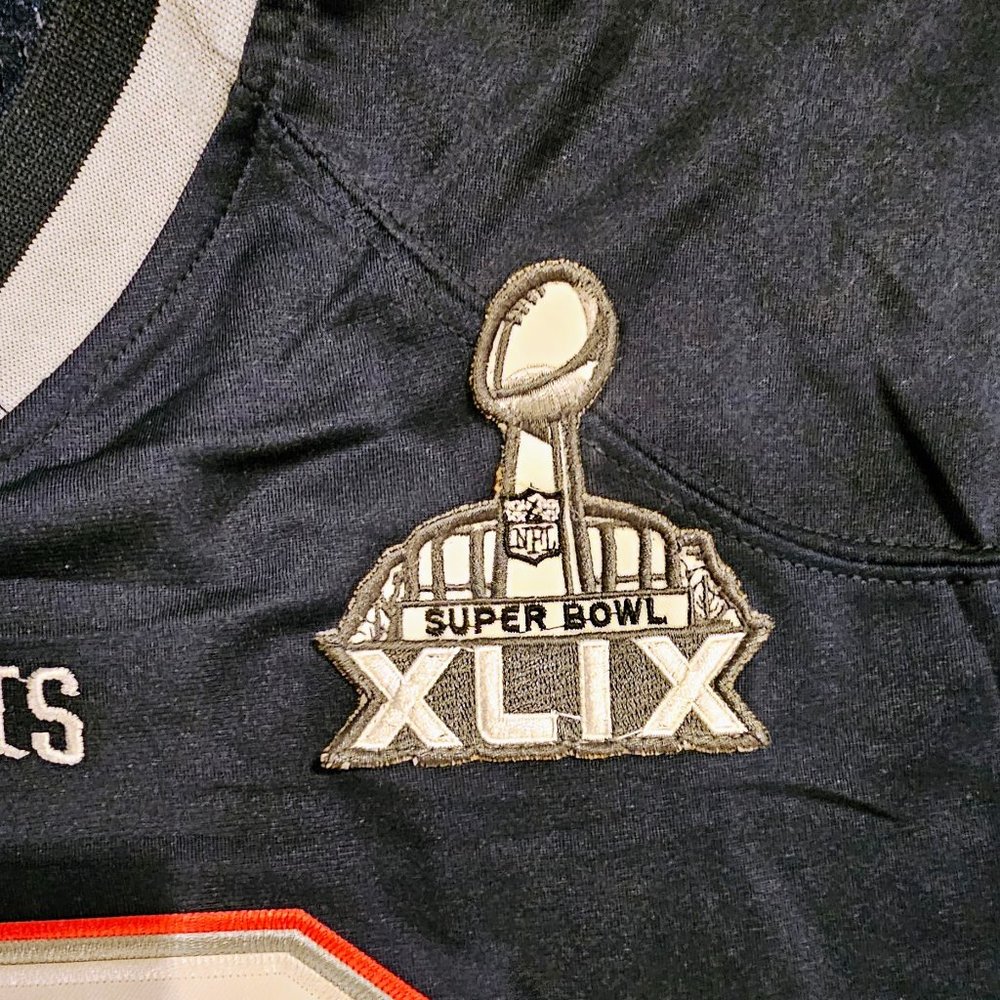 Tom Brady Patriots SB‎ 49 XLIX Jersey XXL - Screen Printed Signature Replica - Picture 4 of 6